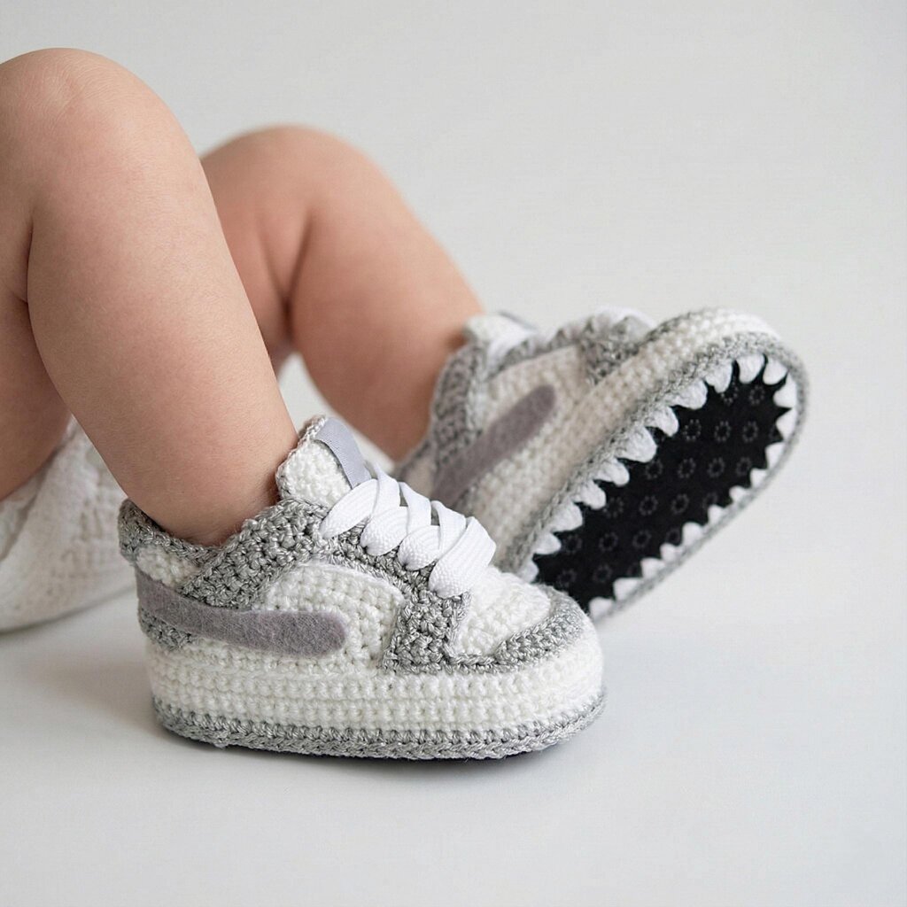 Crochet Baby Jordan Sneakers - view 5