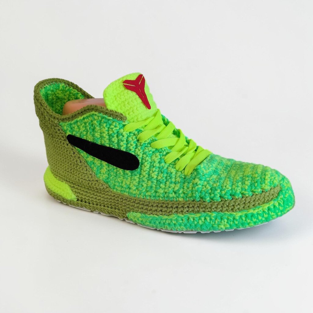 Crochet Kobe Style Sneaker Slippers - view 3