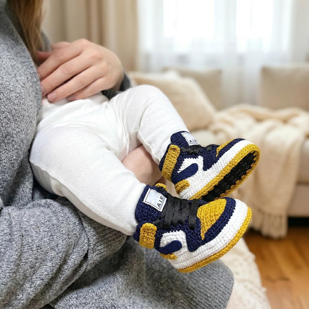 Crochet Baby Jordan Sneakers - view 5