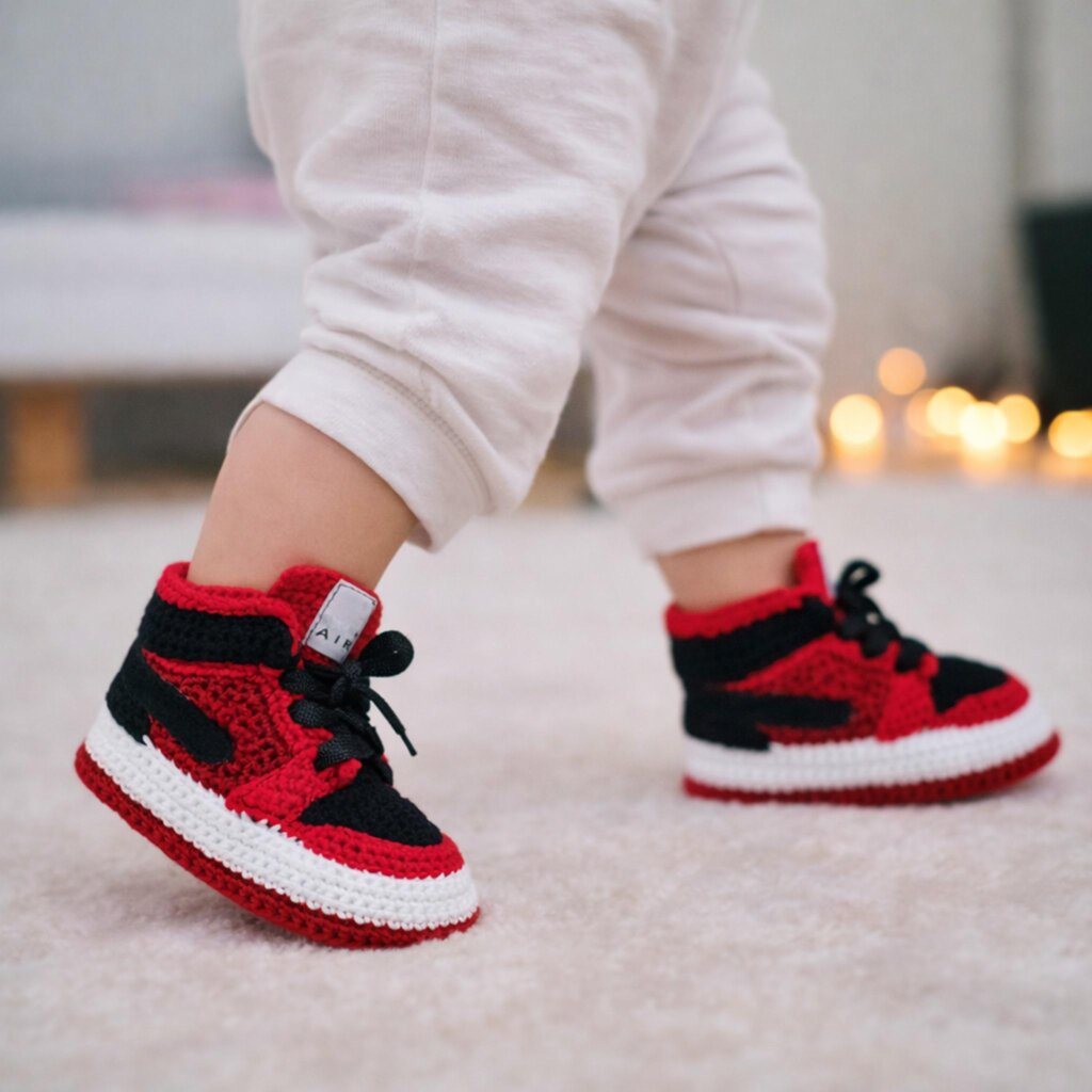 Crochet Baby Jordan Sneakers - view 2
