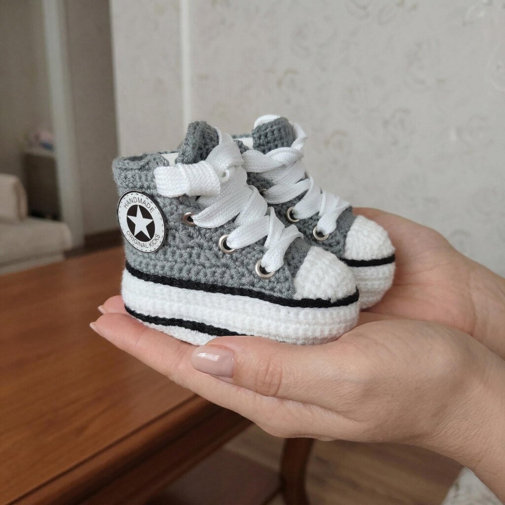 Crochet Baby Custom Sneakers - view 4