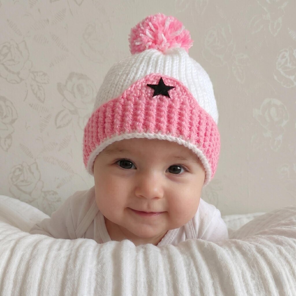 Pink Jordan Hat Booties Set - view 2