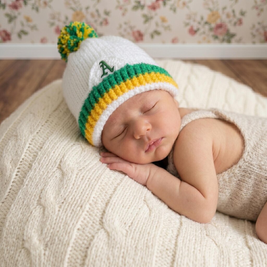 Crochet Baby Sneaker Booties Hat Set - view 5