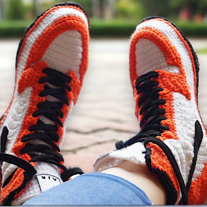 Knitted Colored Sneakers Slippers