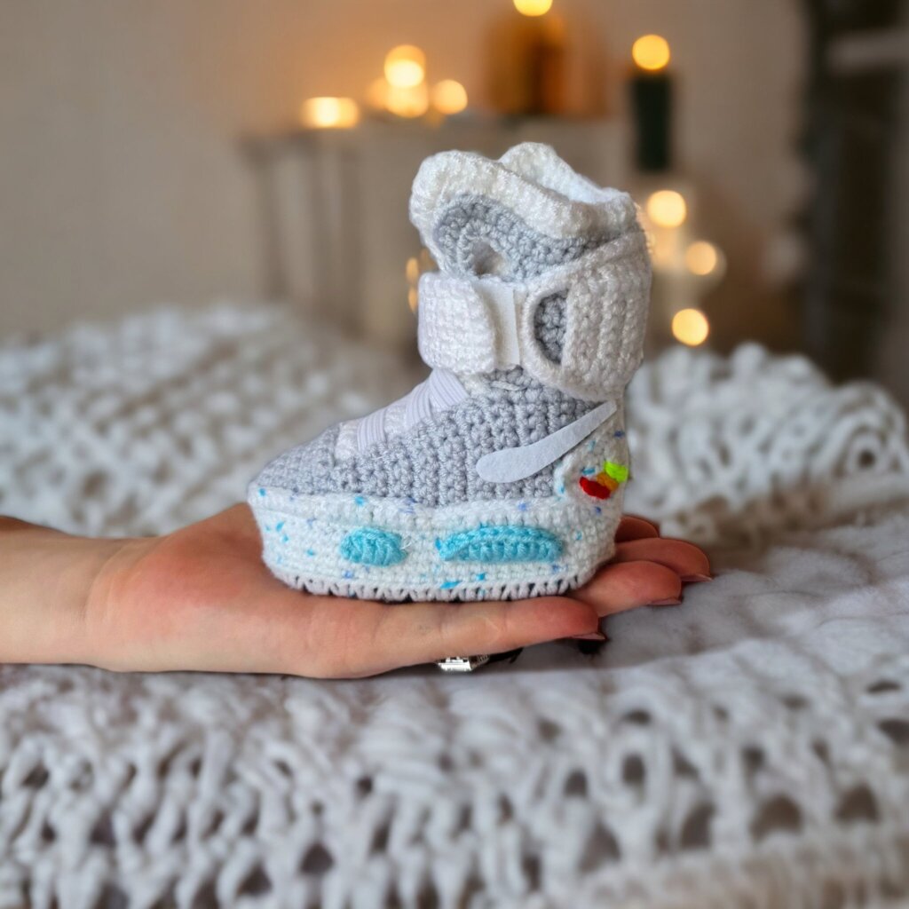Marty McFly Back to the Future Newborn Air Mag Booties - view 2 Marty McFly Back to the Future Newborn Air Mag Booties - view 2