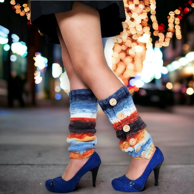 Multicolored Custom Leg Warmer Multicolored Custom Leg Warmer