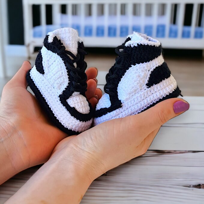 Organic Crochet Baby Sneakers