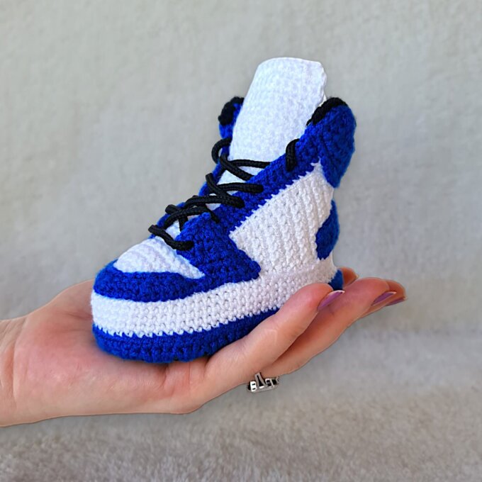 Personalized Crochet Baby Jordans Style Sneakers