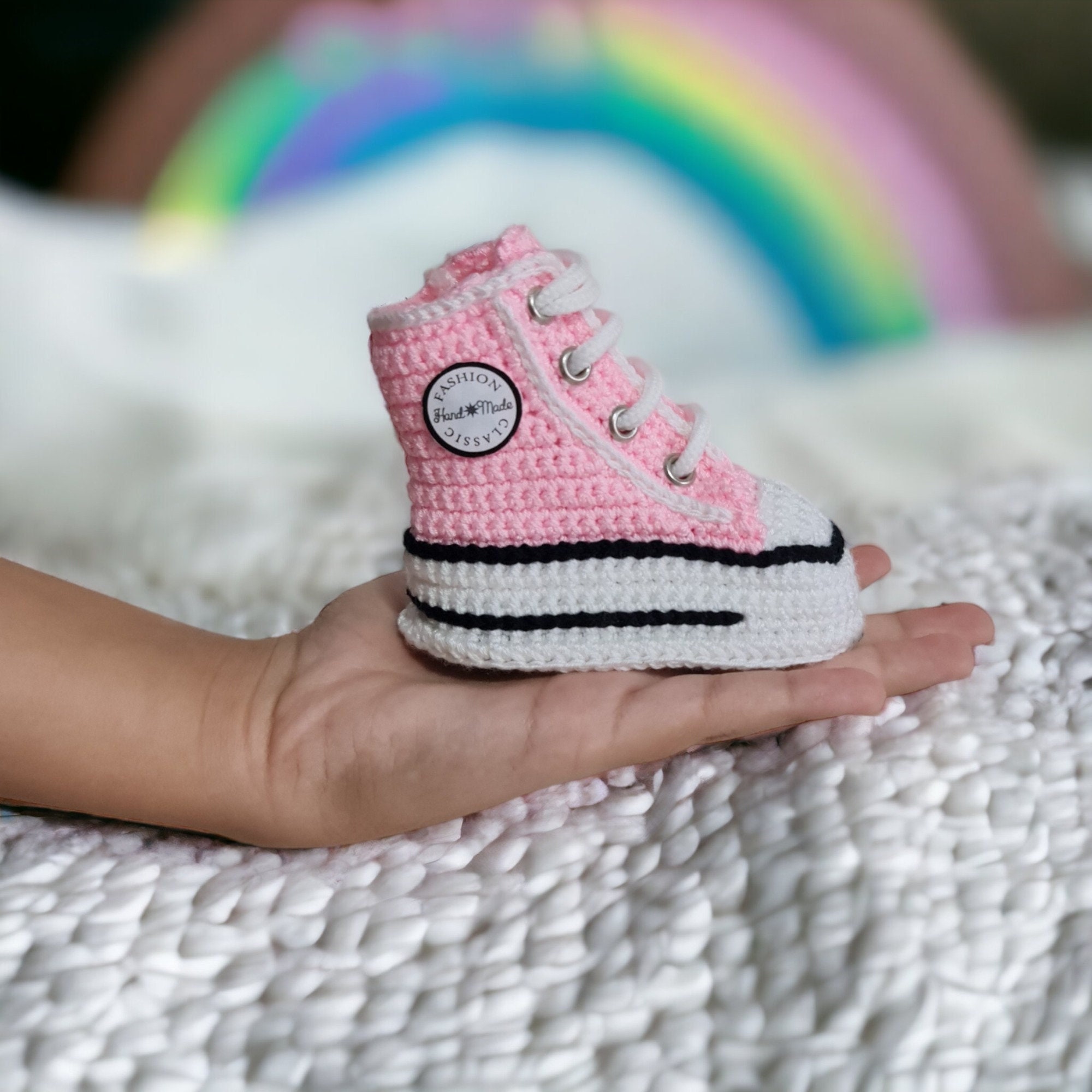 Personalized Pink Baby Sneakers Personalized Pink Baby Sneakers